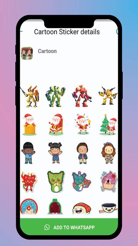 Descarga De Apk De 3d Cartoon Sticker Wastickersapp Para Android