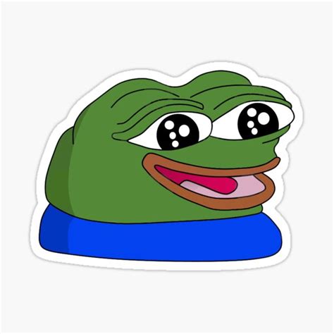 Pepe the frog (/ˈpɛpeɪ/) is an internet meme consisting of a green anthropomorphic frog with a humanoid body. Emoji Pepe Stickers | Redbubble