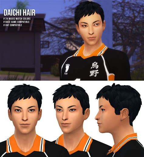 Daichi Hair Megukiru Sims Hair Sims 4 Sims 4 Mods