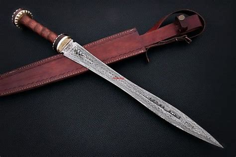Damascus Sword Viking Sword Hand Forged Sword Longsword Etsy