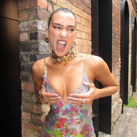 Dua Lipa Shocked With A Transparent Dress Revealing Her Sensitive Par