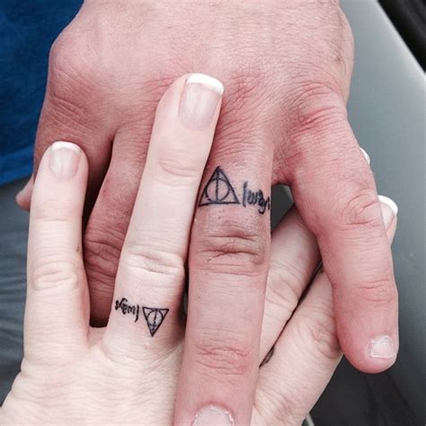 Side finger tattoos with lavender flower. Wedding Finger Tattoos Designs, Ideas and Meaning ...