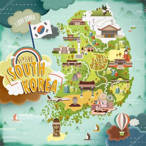 South Korea Tourist Map
