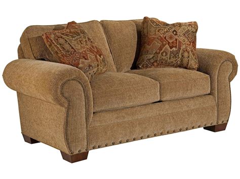 Broyhill Express Cambridge Transitional Loveseat With Nail Head Trim