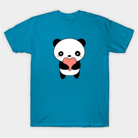 Kawaii Cute Panda Heart T Shirt Panda T Shirt Teepublic