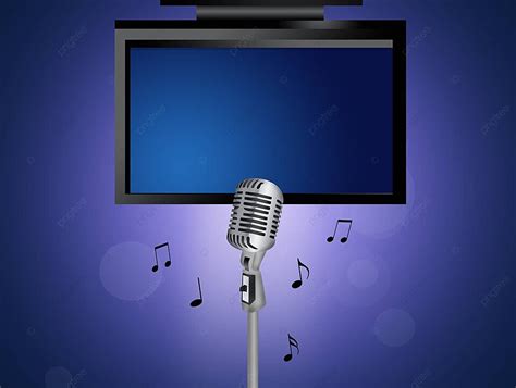 Fondo Ilustración De Notas Musicales De Karaoke Canta Divertido Foto E