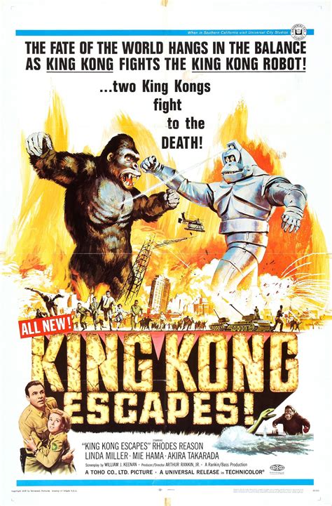King Kong Escapes King Kong Movie Posters Movie Posters Vintage