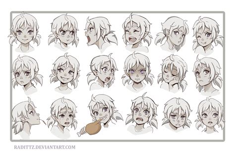 Face Expression Practice By Radittz Face Expressions Anime Faces