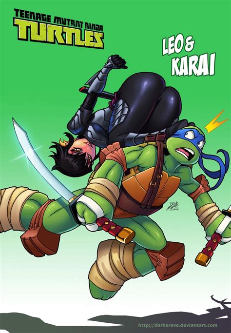 Leo And Karai By Darkereve On Deviantart Tmnt Ninja