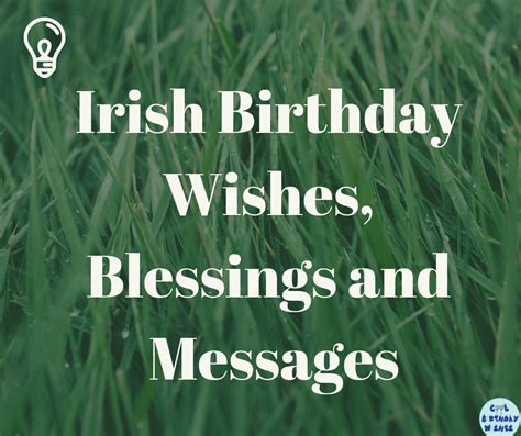 Ultimate List 2019 Irish Birthday Wishes Blessings And Messages