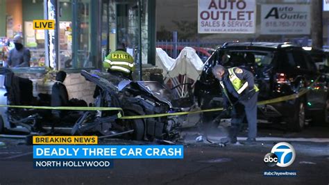 2 Killed 3 Injured In North Hollywood Crash Abc7 Los Angeles