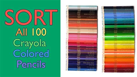 Shipping out your order is smoother and simpler if you choose shopee supported logistics. 100 Colored Pencils Color Order! Sort All the 100 Crayola ...