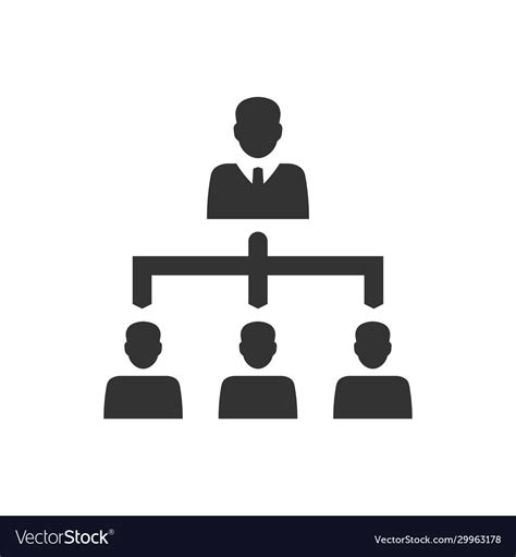 Business Hierarchy Icon Royalty Free Vector Image