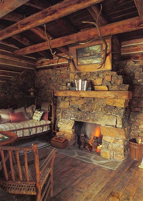 50 Sensational Stone Fireplaces To Warm Your Senses Cabin Fireplace