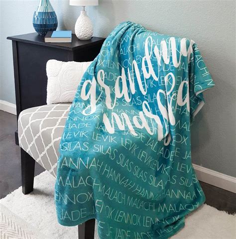 Maybe you would like to learn more about one of these? Mom + kids personalized throw blanket | Personalize throws ...