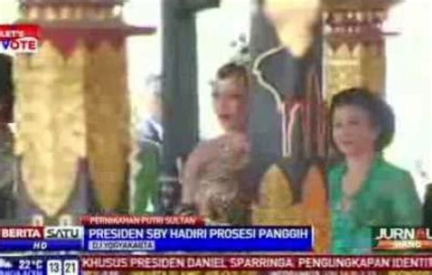 Presiden Sby Hadiri Pernikahan Putri Sultan Hamengkubuwono X