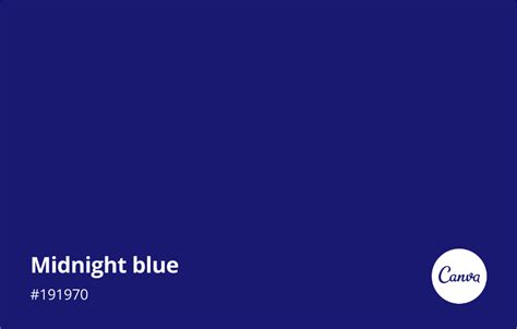 Midnight Blue Meaning Combinations And Hex Code Canva Colors In 2021