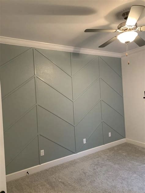 Diy Herringbone Wall Herringbone Wall Wall Baby Boy Room Nursery