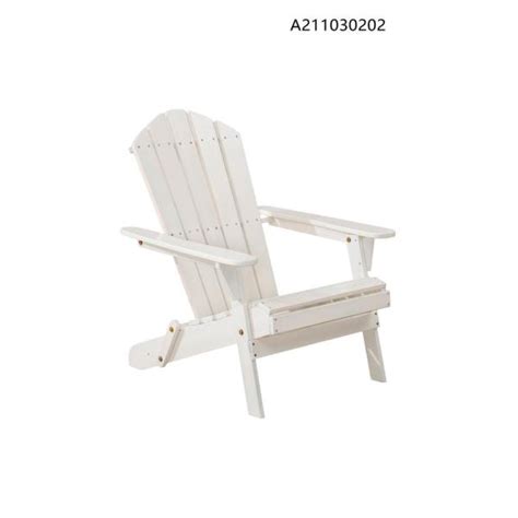 hampton bay adirondack classic white outdoor patio folding wood chair a211030202 wood chair