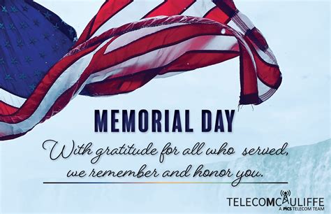 Remembering and honoring all who served. Happy Memorial Day. #