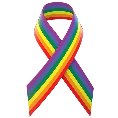 Gay Pride Rainbow Ribbon Garagemserl