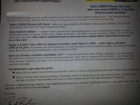 We did not find results for: Disney Rewards Visa Offers in the Mail