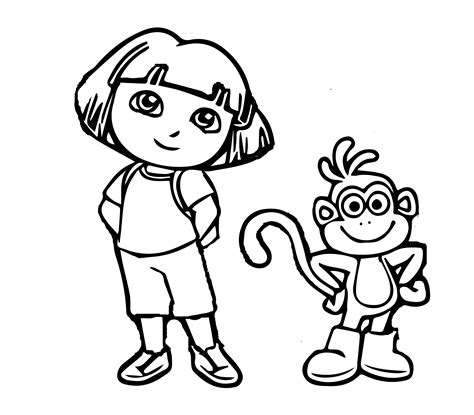 Dora The Explorer Coloring Pages And Sheets For Kids Coloring Pages