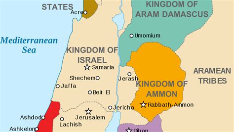 Israel Split Into Two Kingdoms After The Reign Of King Solomon With