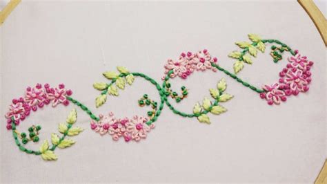 Beautiful And Easy Border Hand Embroidery Design With Lazy Daisy Stitch