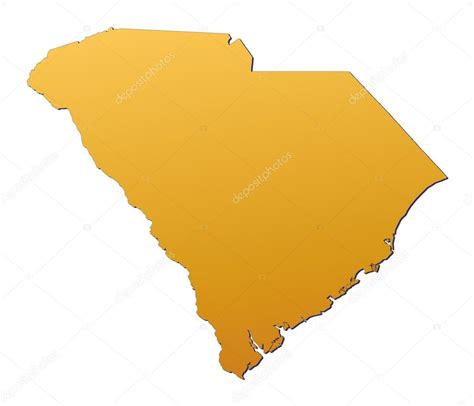 Mapa de South Carolina USA fotografía de stock skvoor 2046247