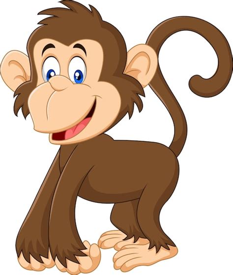 Premium Vector Cartoon Funny Monkey