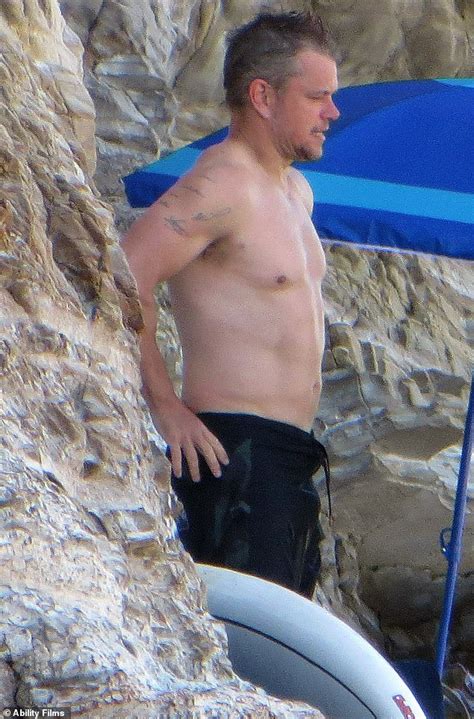 Matt Damon Matt Damon Hits The Beach In Malibu To Go Over Some Script Pages With His Wife