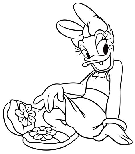 Walt Disney Coloring Pages – Daisy Duck - Walt Disney Characters Photo