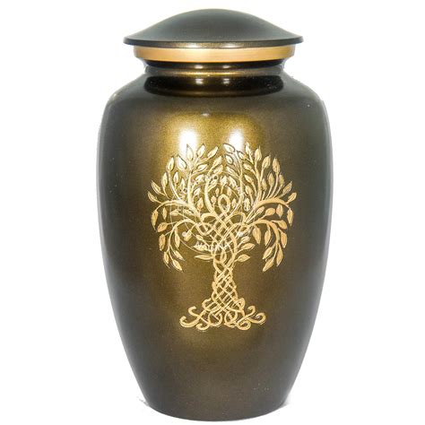 Buy Hind Handicrafts Tree Of Life Engraved Cremation Urn For Human Ashes Adult Handcrafted