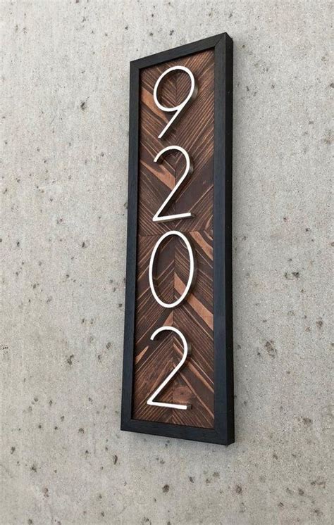 House Numbers Vertical Vertical House Numbers House Numbers Etsy