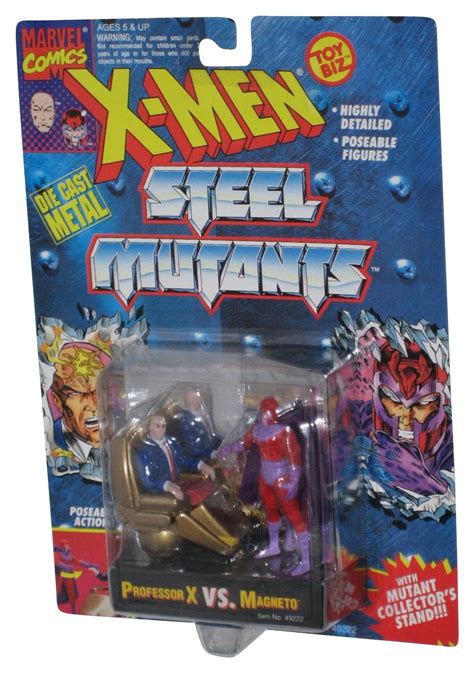 Marvel X Men Steel Mutants 1994 Toy Biz Professor X Vs Magneto