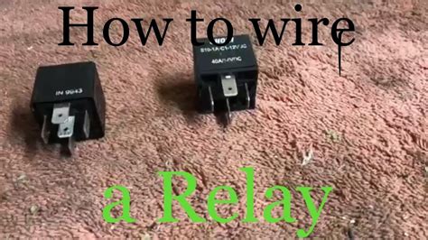 The diagram shows how the wiring works. How to Wire a Relay (12V relays and how they work) - YouTube