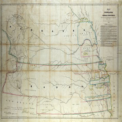 Indian Territory In Nebraskakansas Osage Tribe Kansas Map Santa Fe