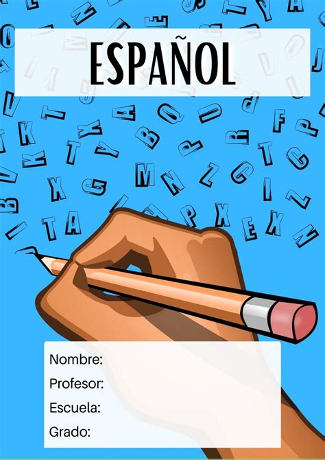 40 Portadas De Español Creativas Bonitas Y Fáciles