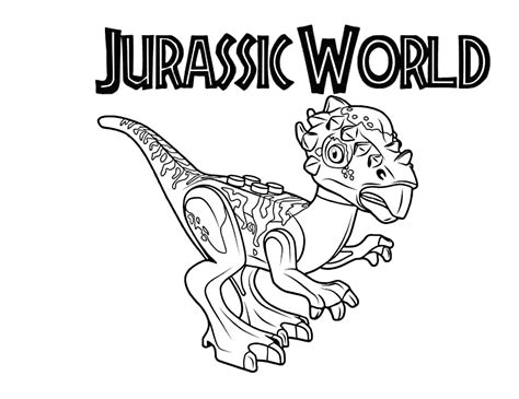 Drawing From Jurassic World Coloring Page