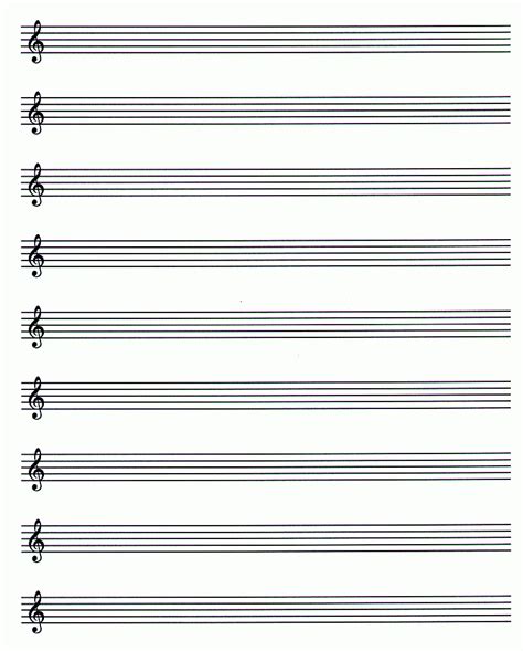 Blanco Muziekpapier