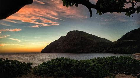 Sunrise At Makapu Beach Oahu Hawaii Hd Wallpaper