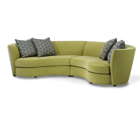 Affordable Green Curved Sectional Sofas Becouz Small Curved