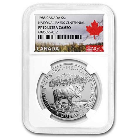 Buy 1985 Canada Silver Dollar Pf 70 Ultra Cameo Ngc Moose Apmex