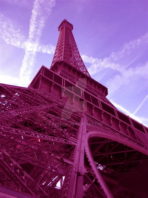 Eiffel Tower In Pink By Lionessdk On Deviantart