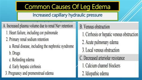 How To Diagnose Leg Edema