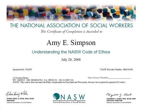This certificate program will give you the job skills and help you adapt to changes in the industry. Beth Cullor's Social Work e-Portfolio / Professional ...
