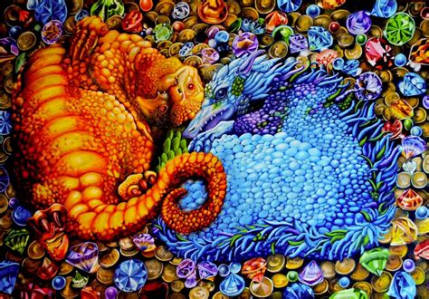 Baby Dragons Colored Pencil 18x24 Art