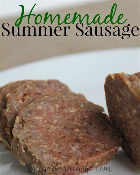 It is really easy and quick to whip this up and costs a lot less than store bought. Homemade Summer Sausage & Lunch Meat | The Frugal Farm ...