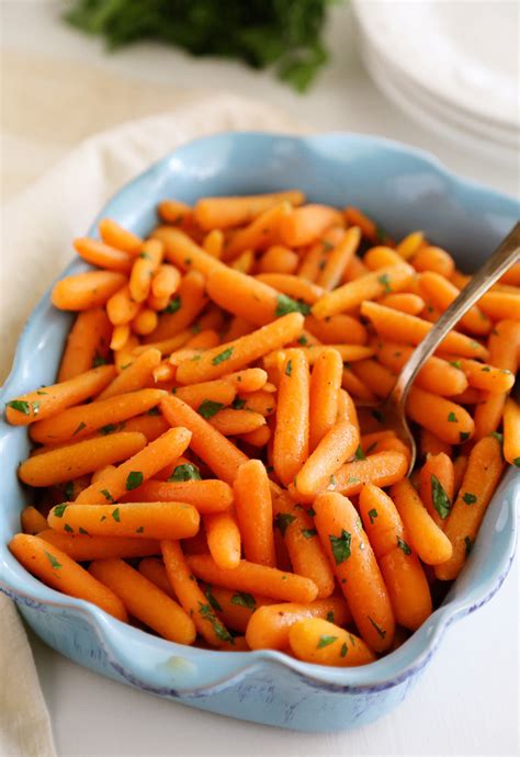 Honey Glazed Baby Carrots The Comfort Of Cooking